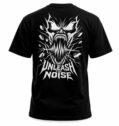 „Unleash The Noise“ T-Shirt– Hardcore Streetwear Backprint