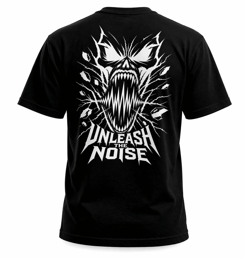 „Unleash The Noise“ T-Shirt– Hardcore Streetwear Backprint
