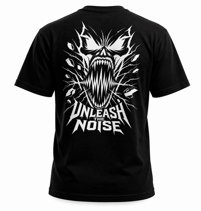 „Unleash The Noise“ T-Shirt– Hardcore Streetwear Backprint