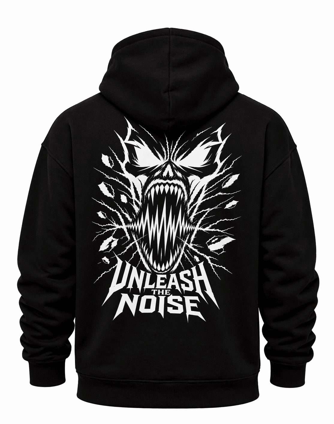 Harddrop „Unleash The Noise“ Hoodie – Hardcore Streetwear Backprint