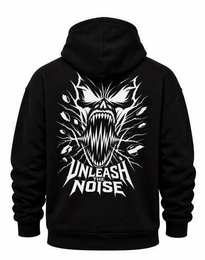 Harddrop „Unleash The Noise“ Hoodie – Hardcore Streetwear Backprint