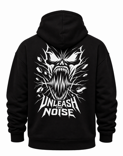 Harddrop „Unleash The Noise“ Hoodie – Hardcore Streetwear Backprint