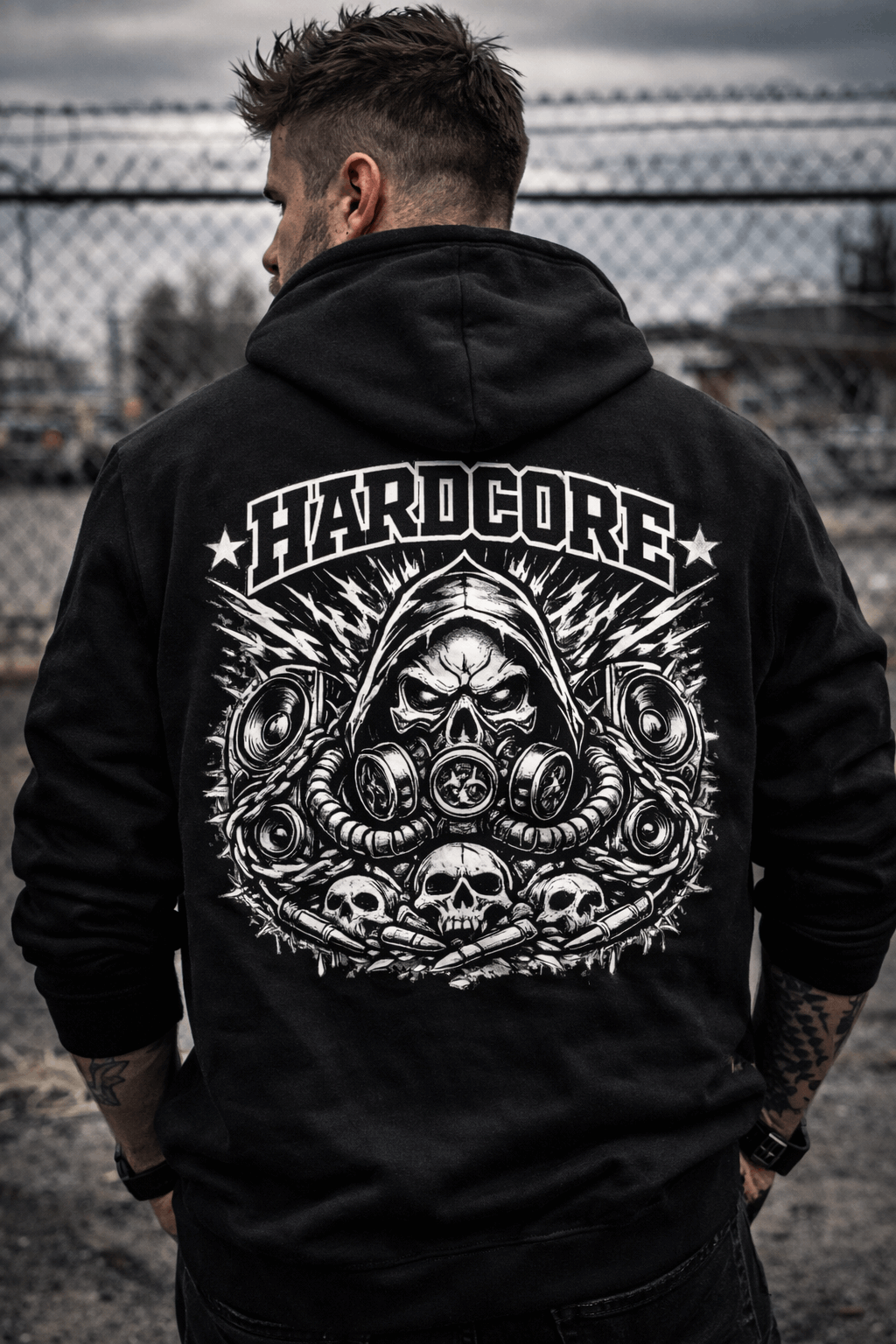 Hardcore Acid – Backprint Hardcore Hoodie