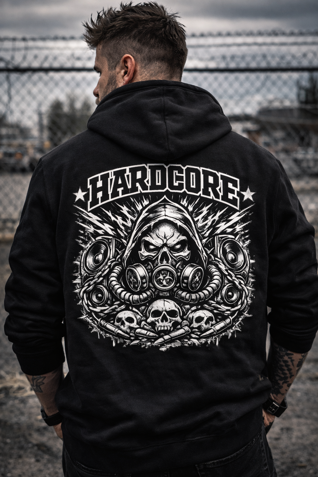 Hardcore Acid – Backprint Hardcore Hoodie