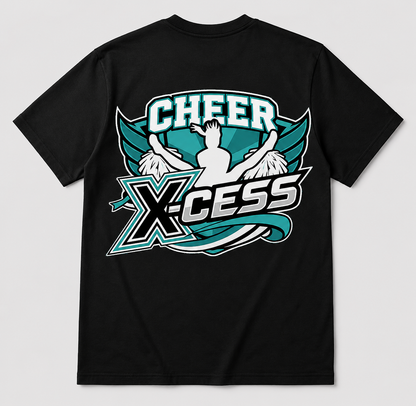 Cheer X-Cess T-Shirt Schwarz – Rückenansicht