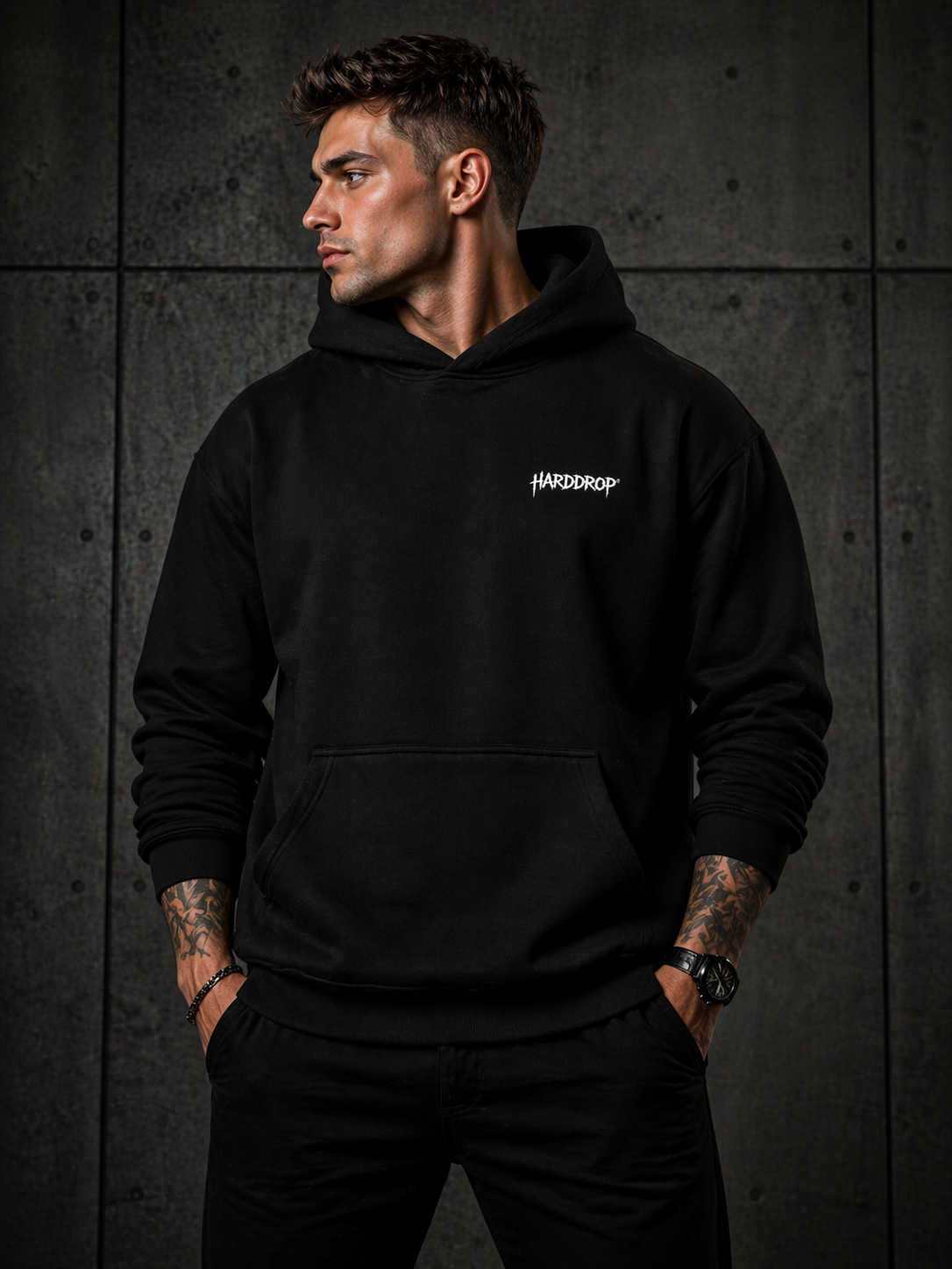 Hoody Hardstyle Skull Rücken
