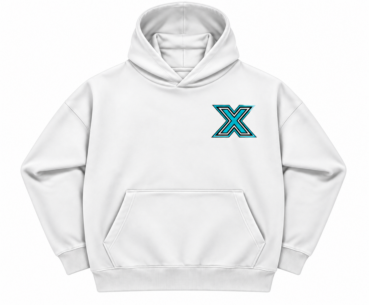 Cheer X-Cess Hoodie Weiß – Vorderansicht