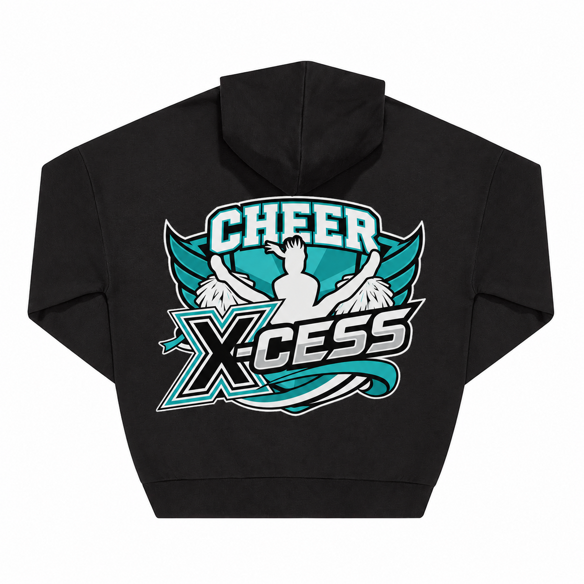 Cheer X-Cess Kapuzenjacke Schwarz – Vorderseite