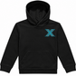 Cheer X-Cess Kinder-Hoodie Schwarz – Vorderansicht