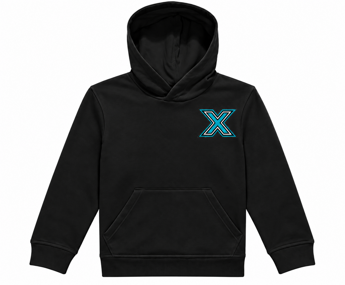 Cheer X-Cess Kinder-Hoodie Schwarz – Vorderansicht