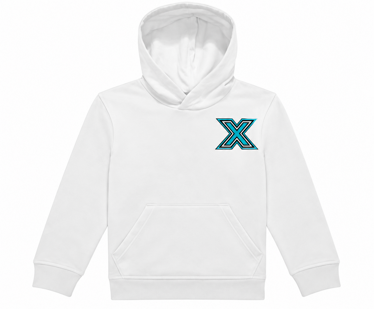 Cheer X-Cess Kinder-Hoodie Weiß – Vorderansicht