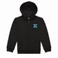 Cheer X-Cess Kinder-Kapuzenjacke – Schwarz – Vorderseite