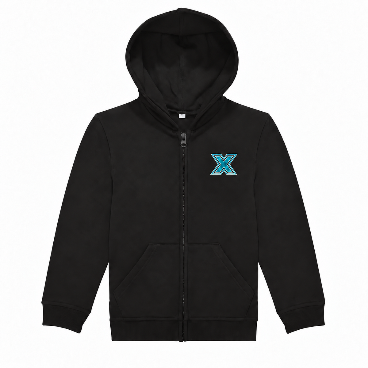 Cheer X-Cess Kinder-Kapuzenjacke – Schwarz – Vorderseite