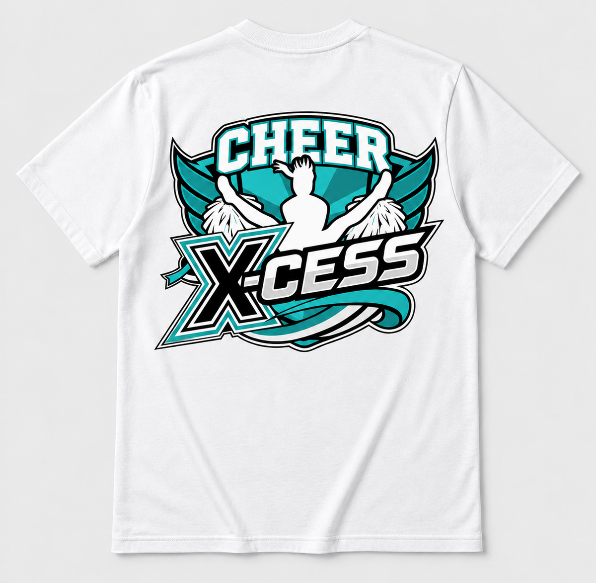 Cheer X-Cess T-Shirt Weiß – Rückenansicht