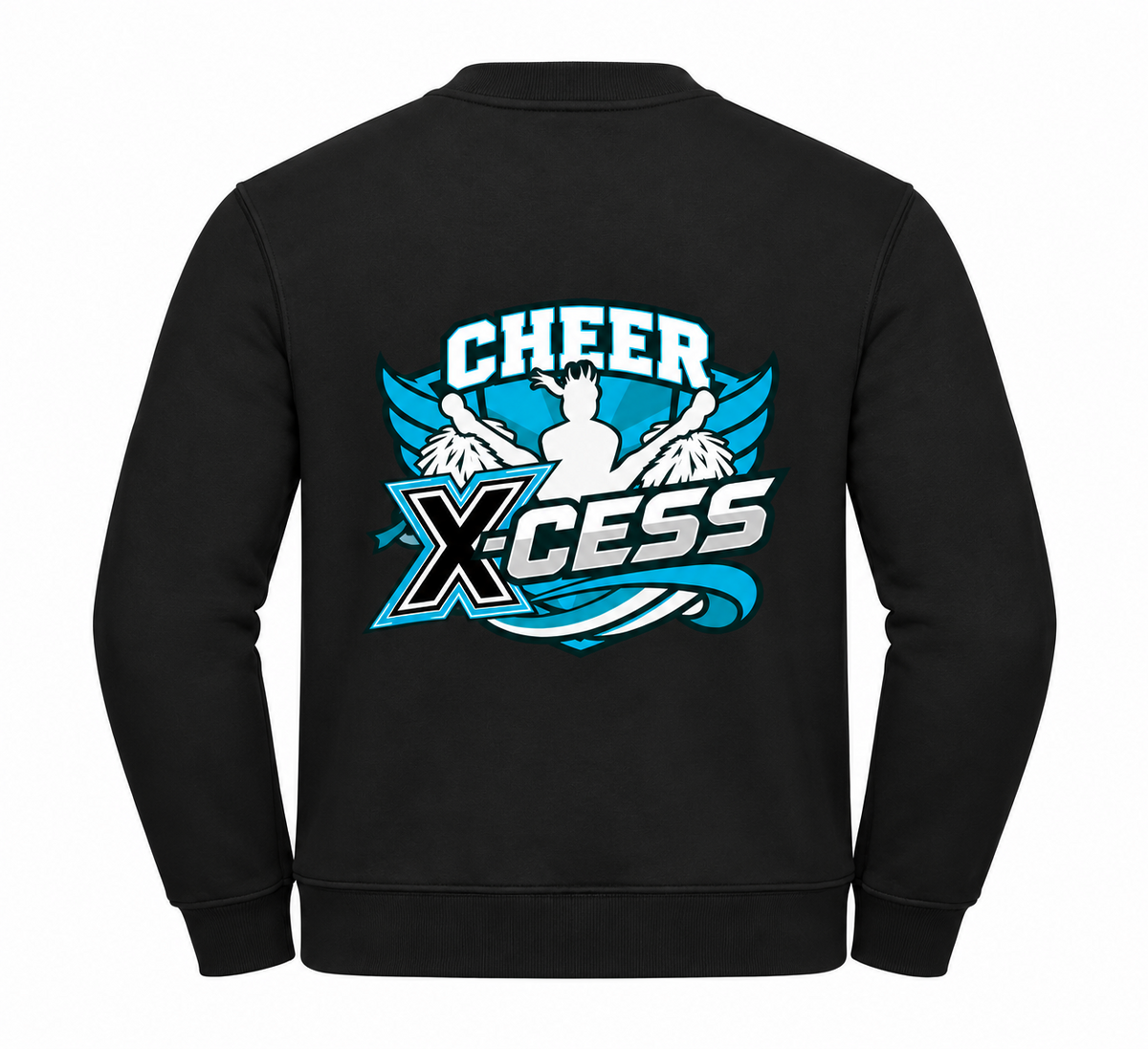 Cheer X-Cess Kinder-Sweatshirt – Schwarz – Rückseite