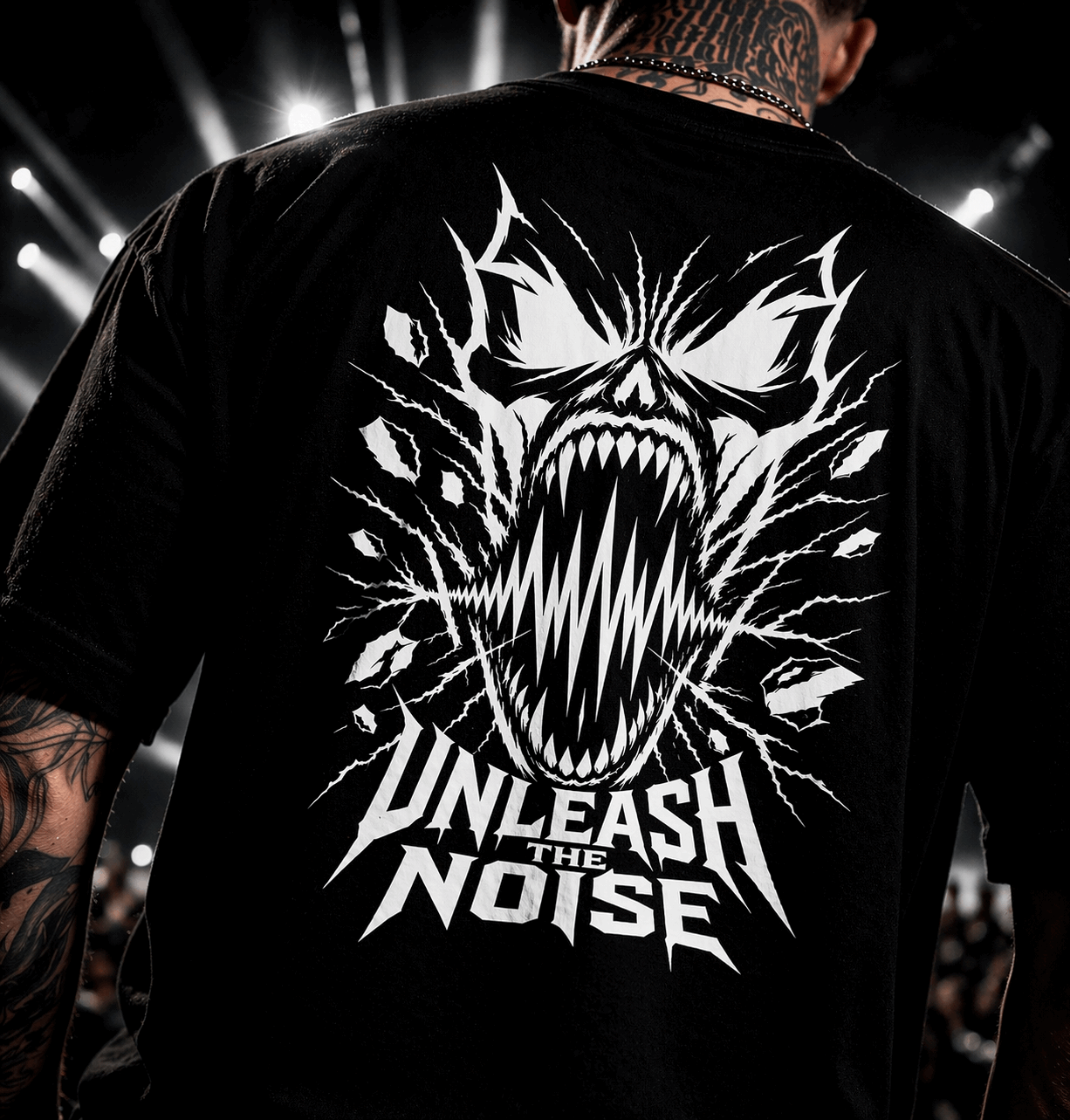 „Unleash The Noise“ T-Shirt– Hardcore Streetwear Backprint