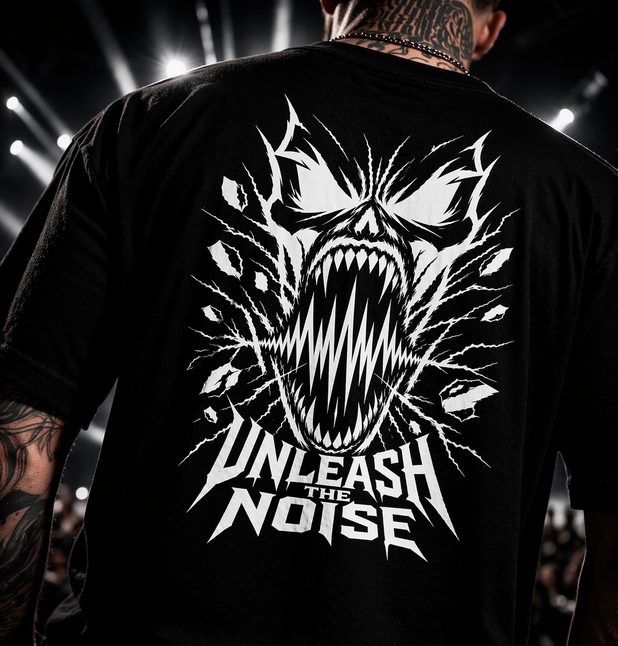 „Unleash The Noise“ T-Shirt– Hardcore Streetwear Backprint