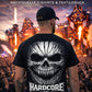 Schwarzes T-Shirt mit Horror Treeface Motiv – Hardcore Streetwear DTF-Druck für Festivals, Raves und Clubs | Laserhandmade
