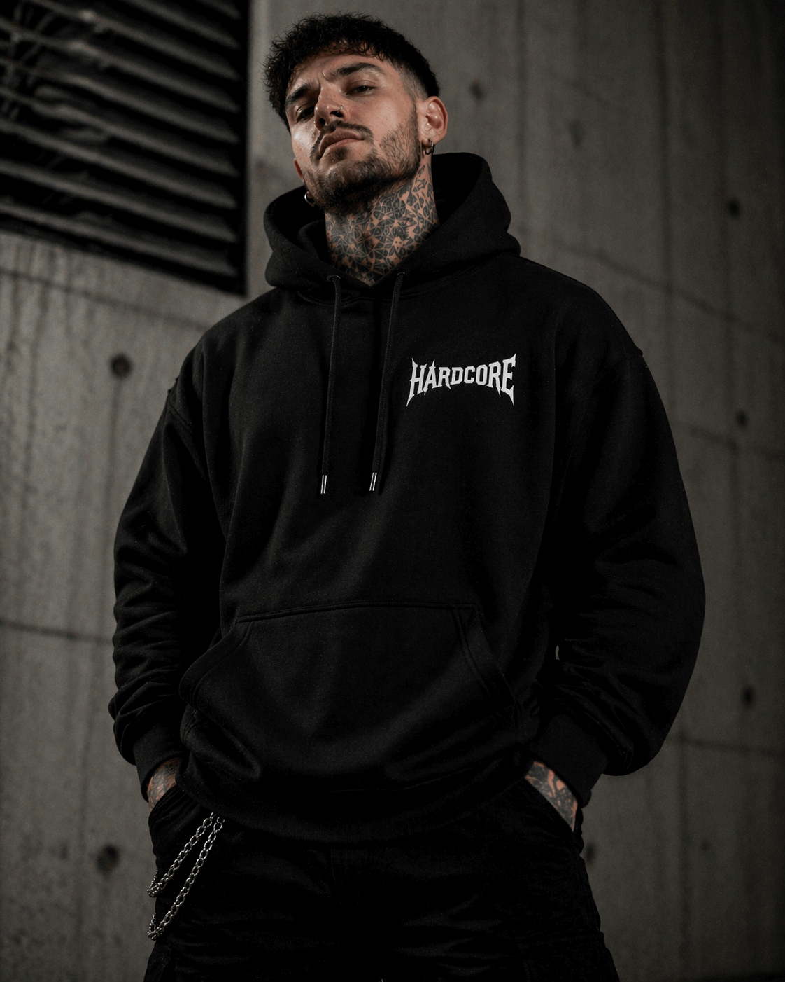 Harddrop „Unleash The Noise“ Hoodie – Hardcore Streetwear Backprint