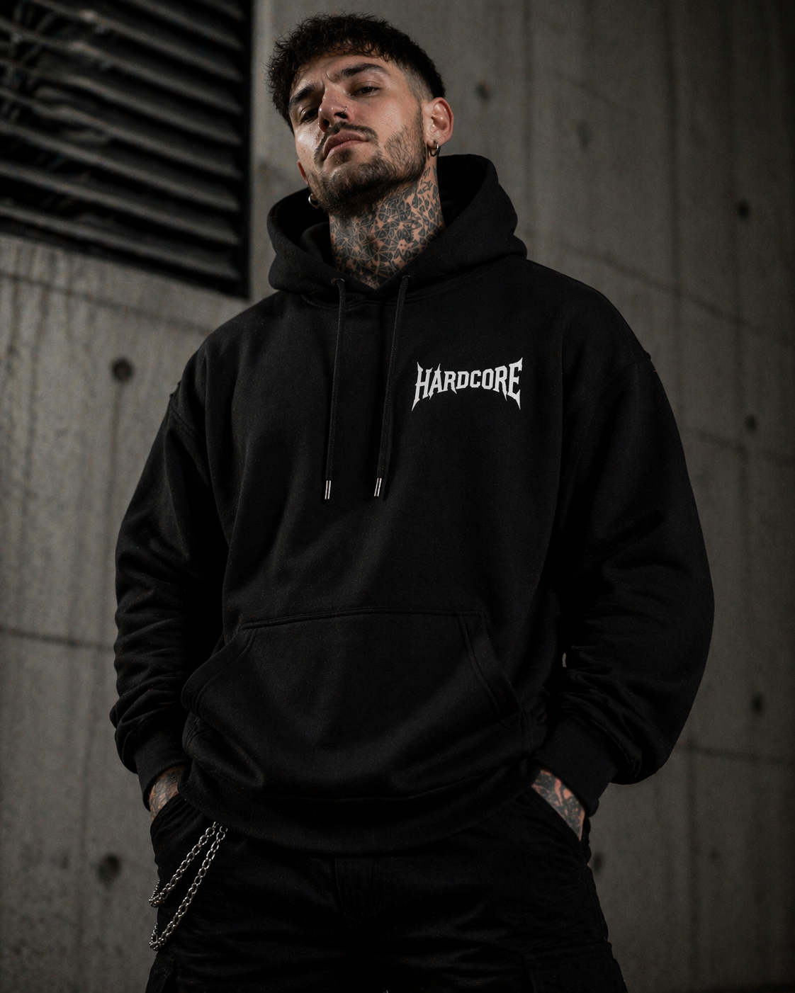 Harddrop „Unleash The Noise“ Hoodie – Hardcore Streetwear Backprint