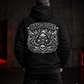 HARDDROP Hardcore Acid Hoodie – Model mit großem Hardcore Backprint