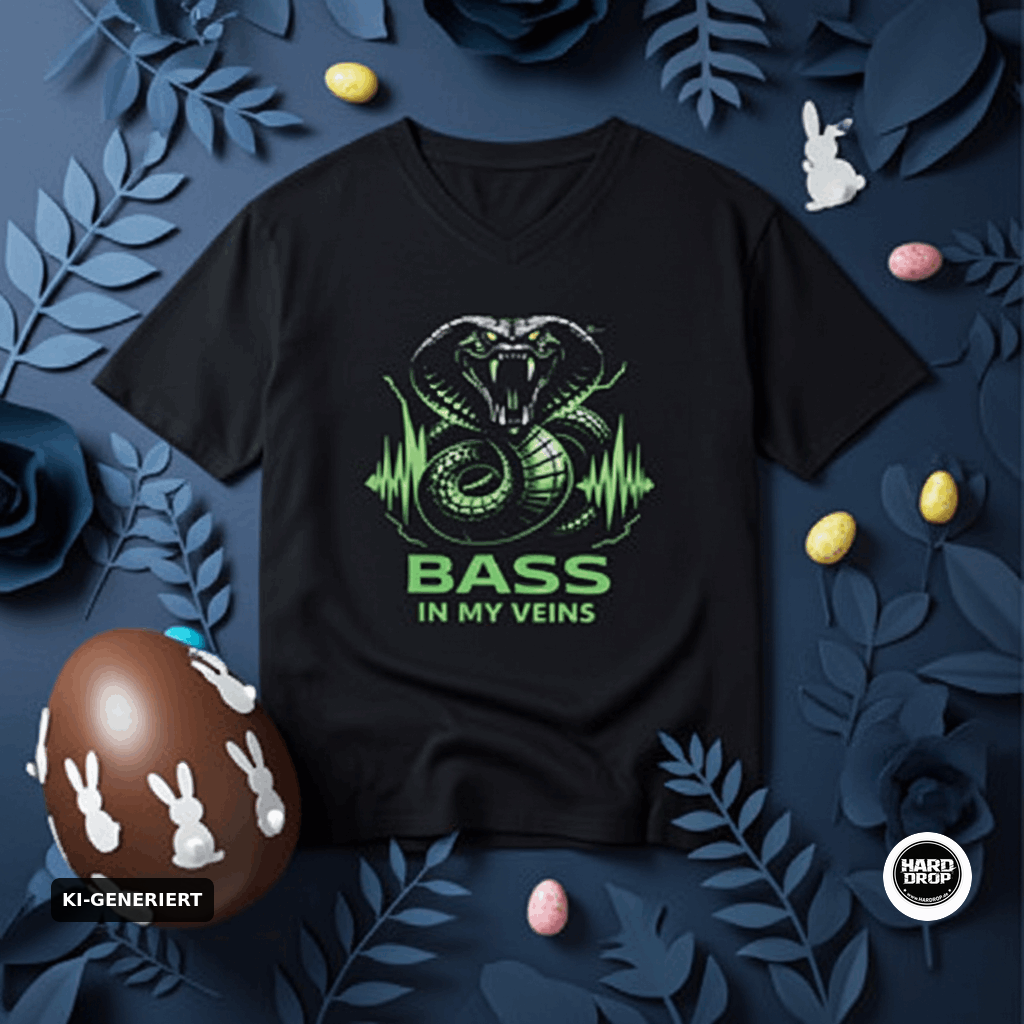 Bass im my Veins Techno T-Shirt