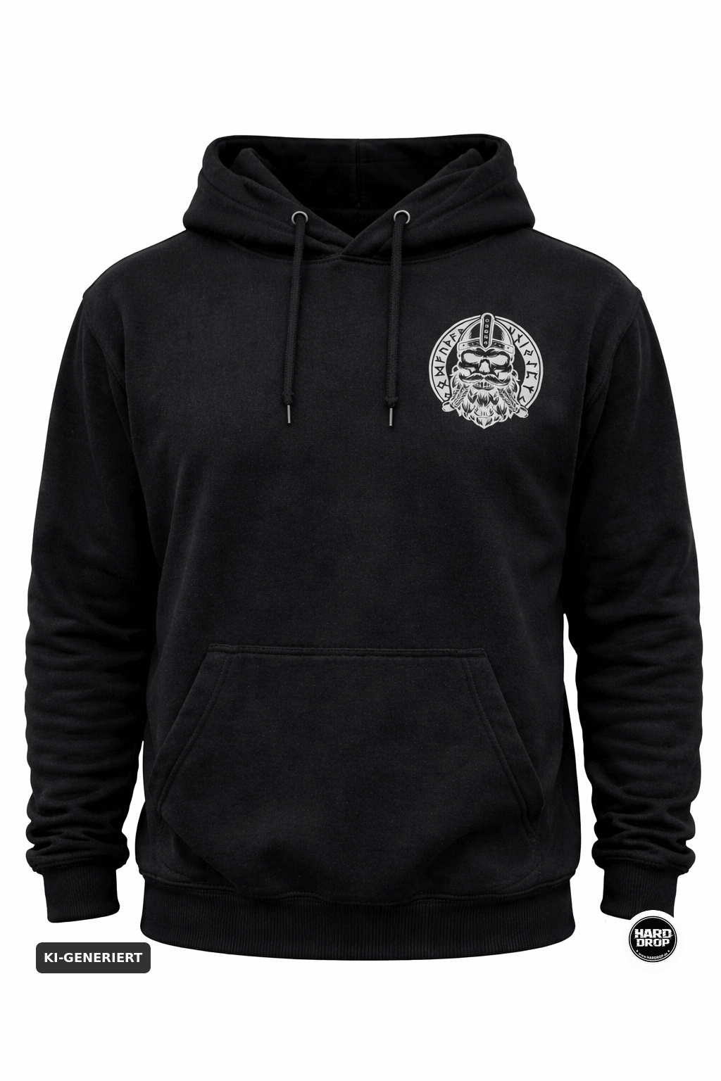 HARDDROP See You in Valhalla Zip Hoodie – Viking Streetwear Produktansicht