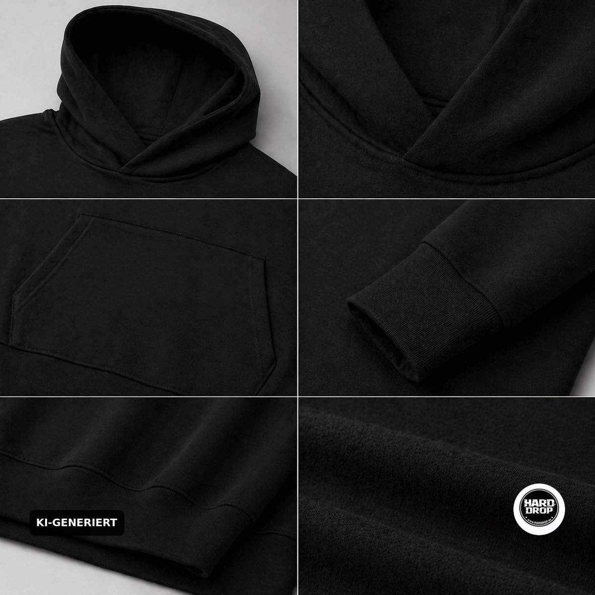 HARDDROP Hardstyle Skull Hoodie – Hardstyle Festival Streetwear Produktansicht