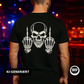 HARDDROP Hardstyle Skull T-Shirt mit Backprint – Hardstyle Streetwear