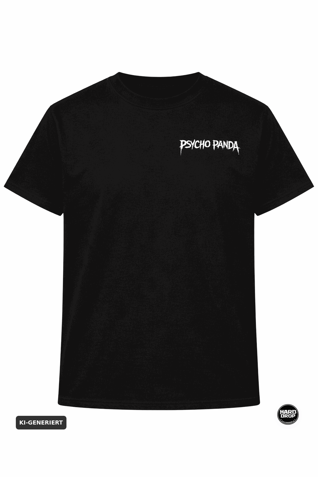 HARDDROP Psycho Panda T-Shirt – Hardcore Hardstyle Streetwear Produktansicht