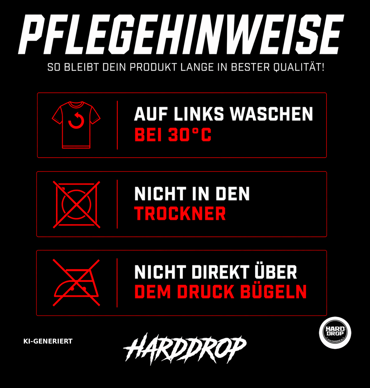 HARDDROP Psycho Panda T-Shirt – Festival Streetwear Produktansicht