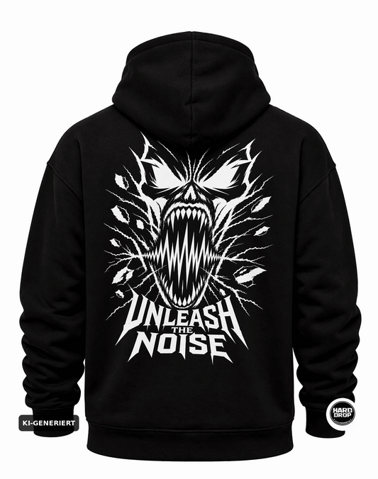 HARDDROP Unleash The Noise Hoodie mit Backprint – Hardcore Streetwear