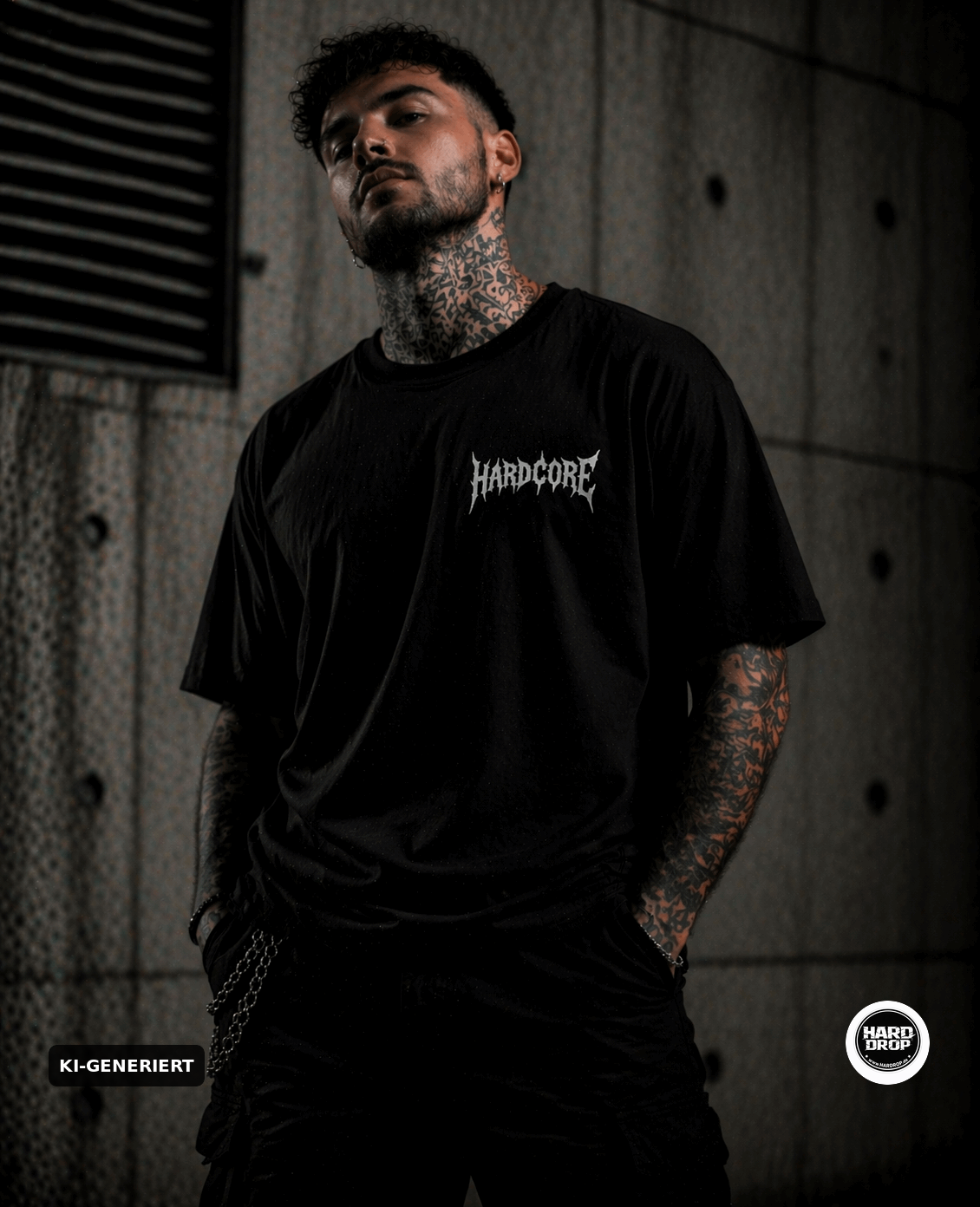 HARDDROP Unleash The Noise T-Shirt – Festival Streetwear Produktansicht