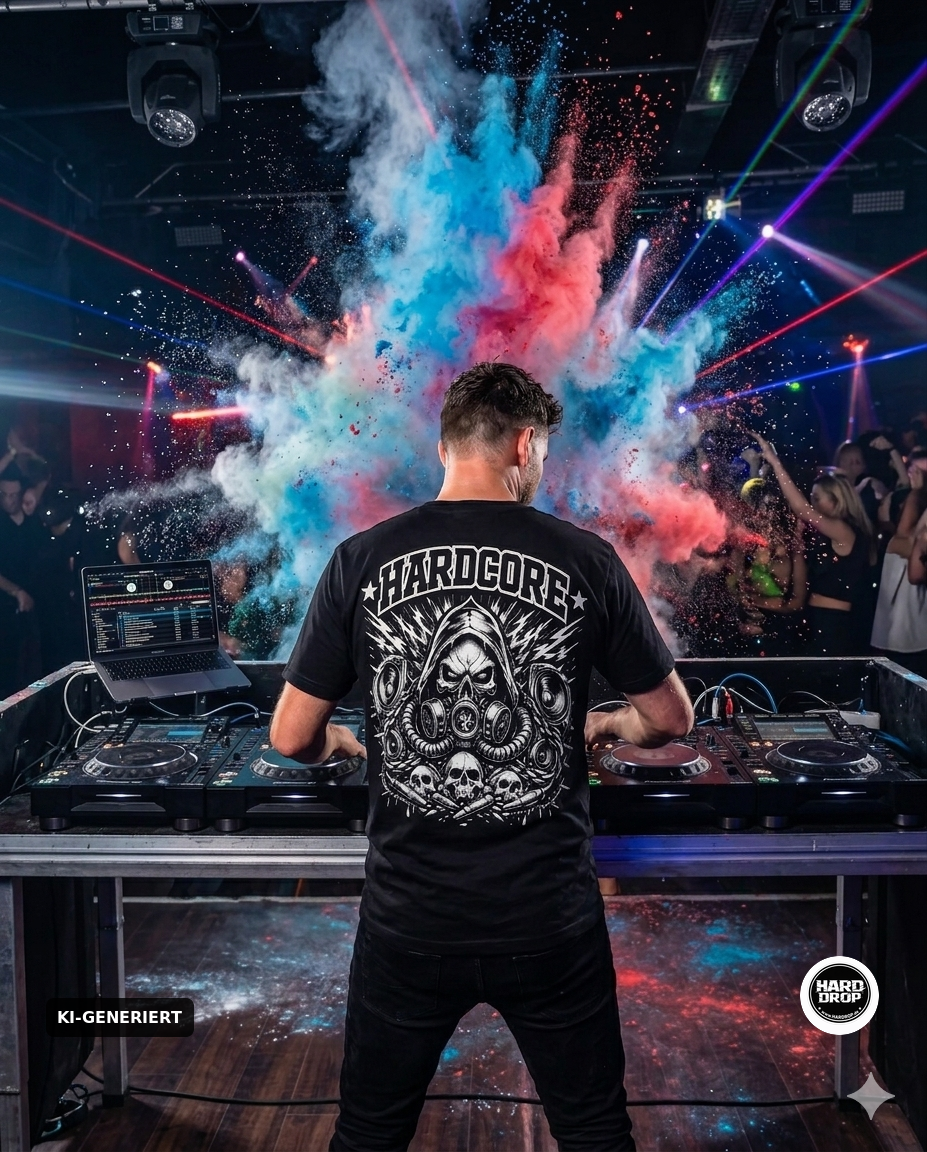 HARDDROP Festival Bundle – Hardcore Acid T-Shirt und Treeface Hoodie