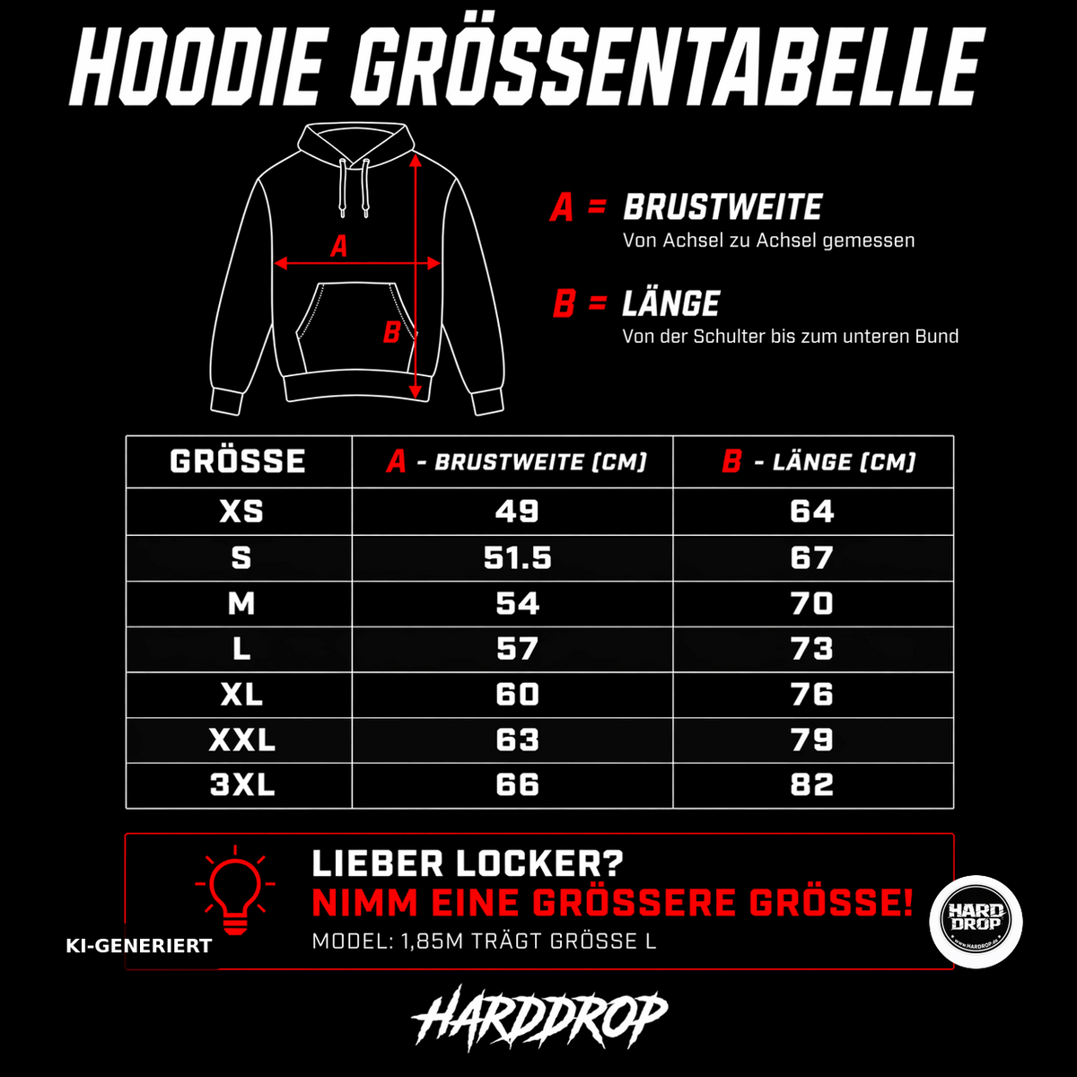 HARDDROP Hardstyle In My DNA Hoodie – Festival Streetwear Produktansicht