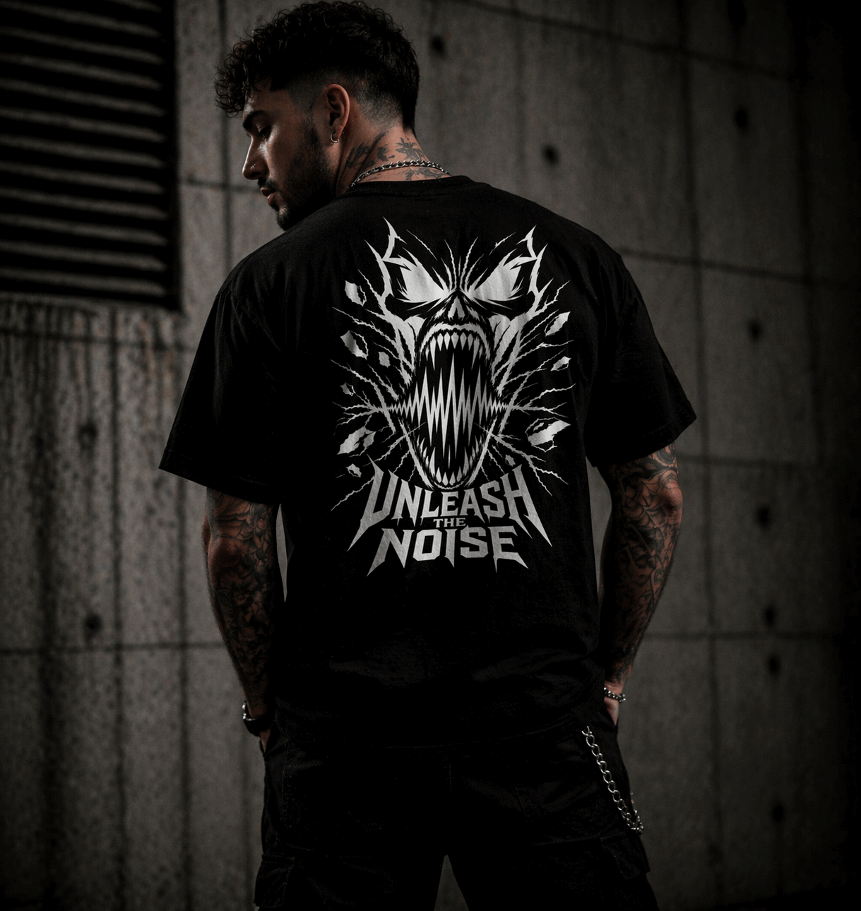 „Unleash The Noise“ T-Shirt– Hardcore Streetwear Backprint