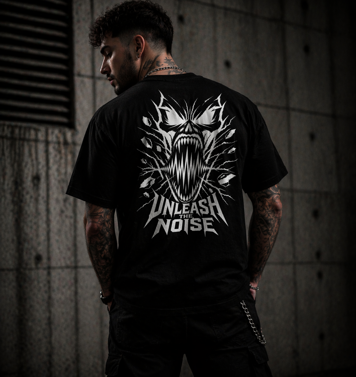 „Unleash The Noise“ T-Shirt– Hardcore Streetwear Backprint