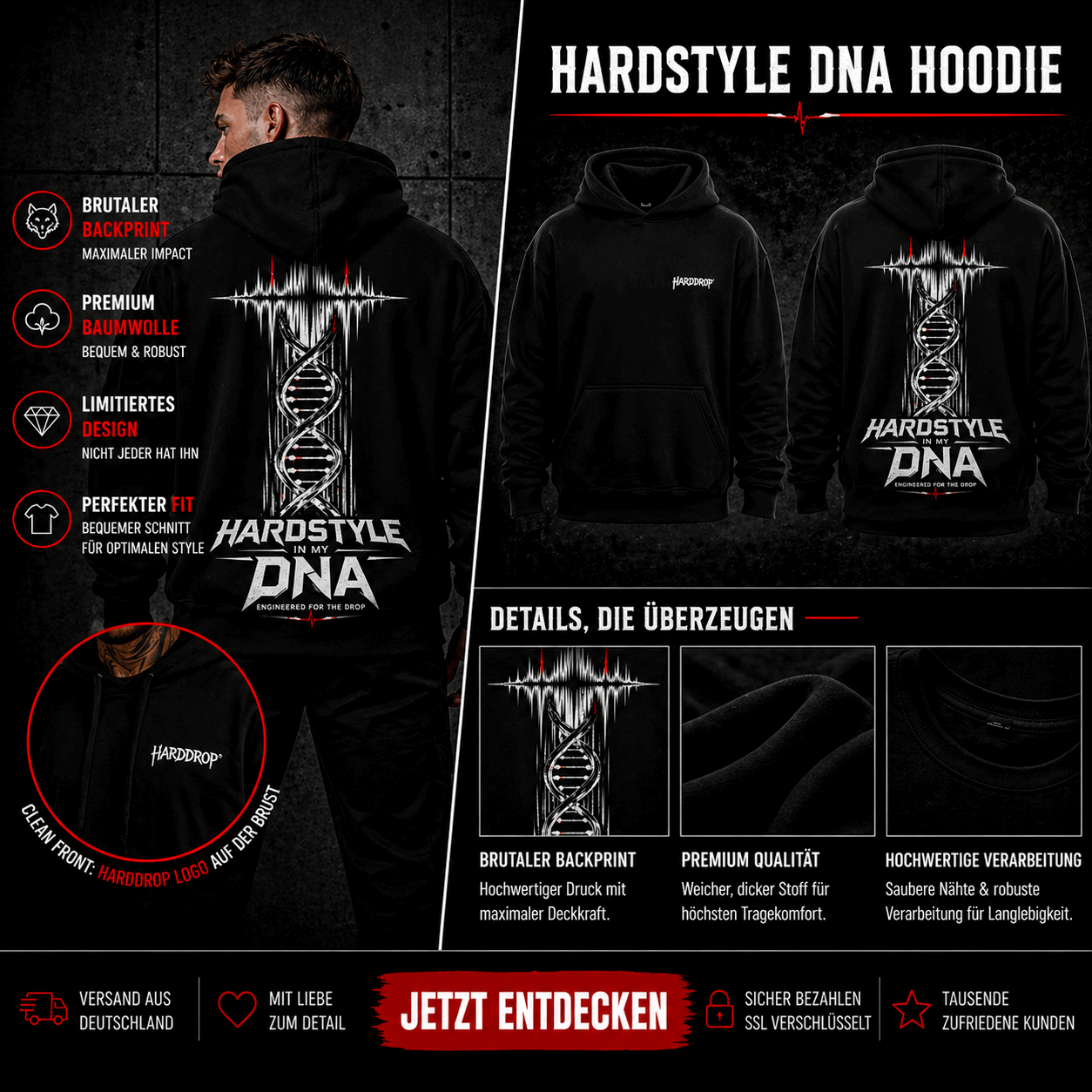 HARDSTYLE IN MY DNA - Hoodie