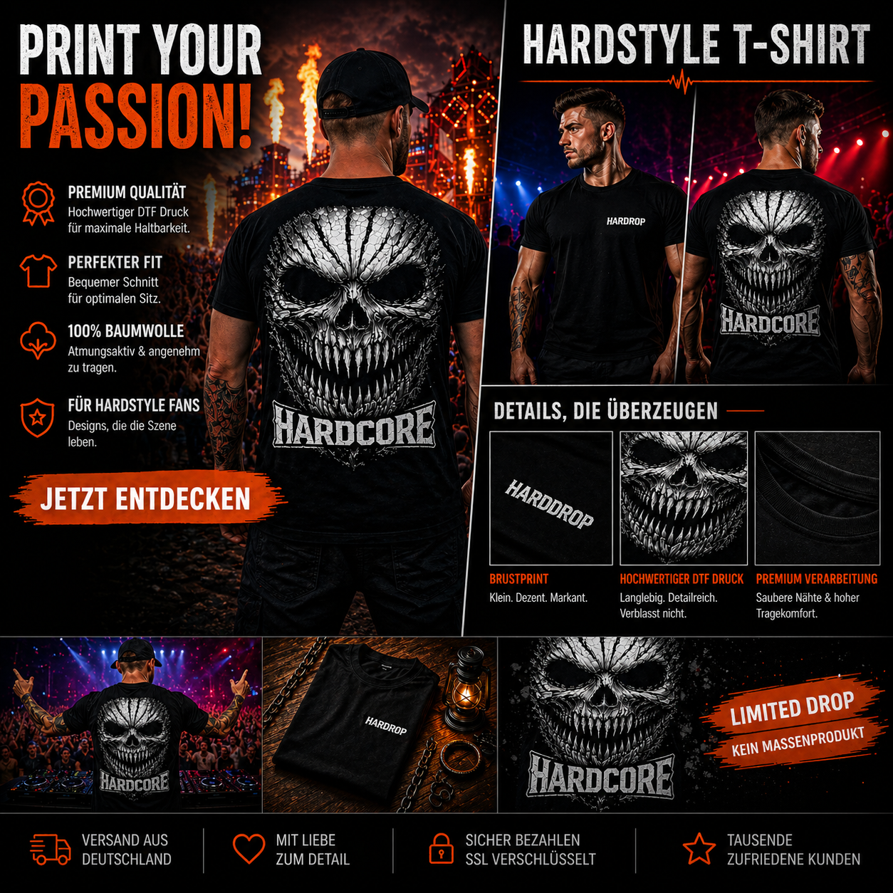 Hardcore Treeface - Hardcore T-Shirt